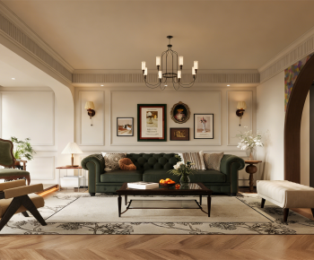 American Style A Living Room-ID:877608067