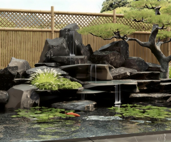 New Chinese Style Rockery Waterscape-ID:126493938