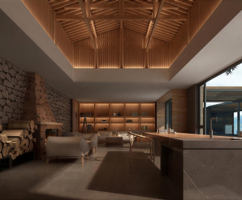 Modern A Living Room-ID:724088912