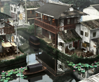 Chinese Style Building Appearance-ID:570539952