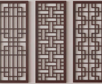 New Chinese Style Wooden Screen Partition-ID:996190079