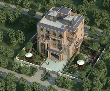 European Style Architectural Bird's-eye View Planning-ID:152899986