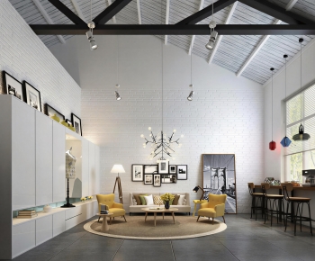 Nordic Style A Living Room-ID:746853117