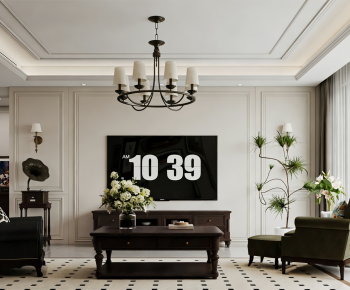French Style A Living Room-ID:199654108