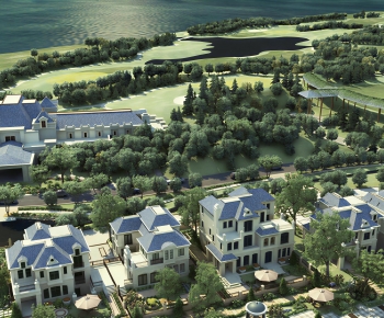 French Style Architectural Bird's-eye View Planning-ID:426790958