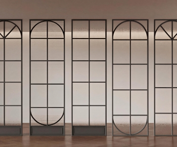 French Style Glass Screen Partition-ID:796113979