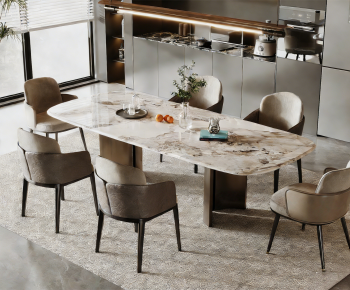 Modern Dining Table And Chairs-ID:183132898