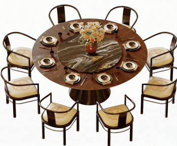 New Chinese Style Dining Table And Chairs-ID:247210988
