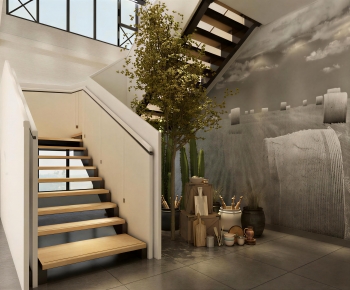 Industrial Style Stairwell-ID:995280987