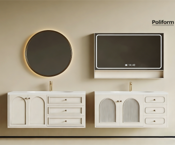 French Style Bathroom Cabinet-ID:170238029