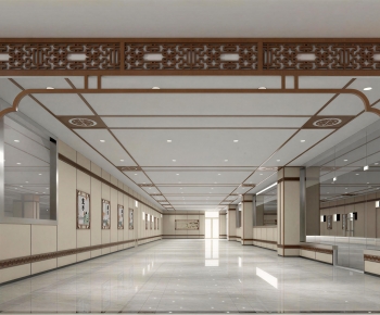 New Chinese Style Hospital Hall-ID:330785041