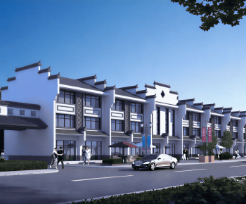New Chinese Style Appearance Of Commercial Building-ID:381706006