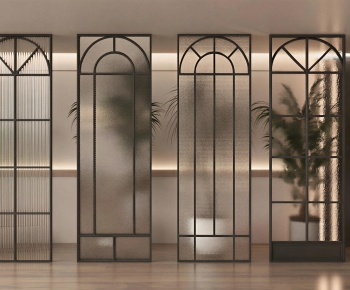 French Style Glass Screen Partition-ID:669899949