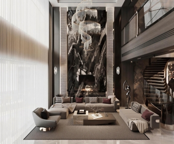 Modern A Living Room-ID:760183103