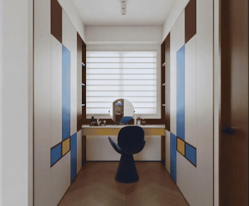 Modern Clothes Storage Area-ID:496577983