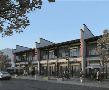 New Chinese Style Commercial Street-ID:547991998