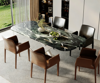 Modern Dining Table And Chairs-ID:990130903