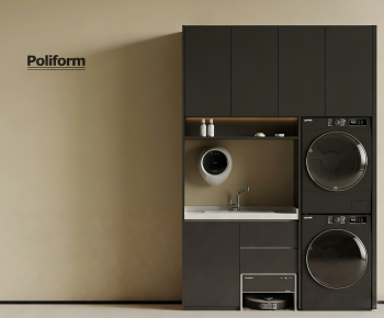 Modern Laundry Cabinet-ID:641215095