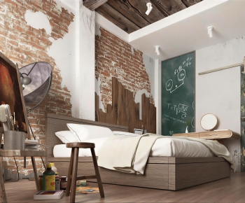 Industrial Style Bedroom-ID:110042102