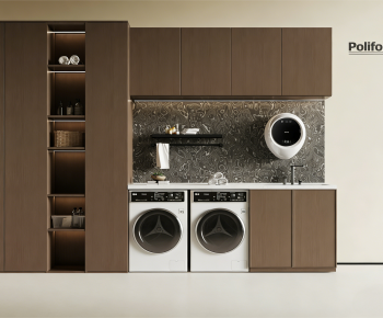 Modern Laundry Cabinet-ID:640887027