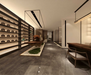 New Chinese Style Teahouse Tea House-ID:100839182