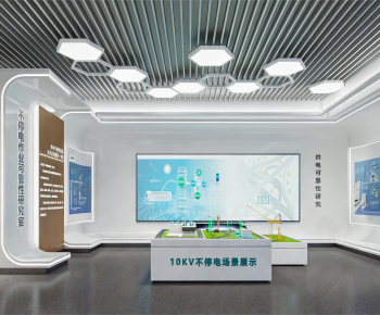 Modern Exhibition Hall-ID:458511116