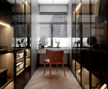 Modern Clothes Storage Area-ID:107127908