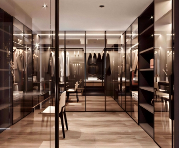 Modern Clothes Storage Area-ID:914460902