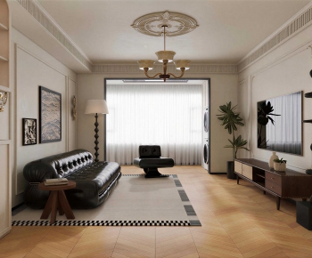 Retro Style A Living Room-ID:988250979
