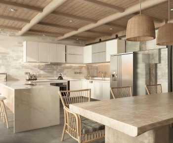 Wabi-sabi Style Dining Room-ID:551193952