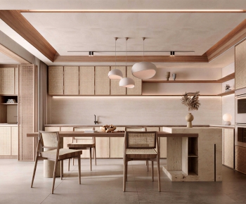 Wabi-sabi Style Open Kitchen-ID:961118943