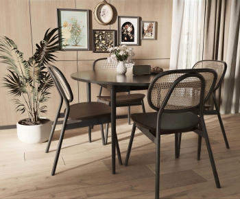 American Style Dining Table And Chairs-ID:860271935