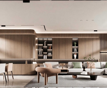 Modern A Living Room-ID:665981054