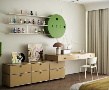 Nordic Style Computer Desk And Chair-ID:526399623