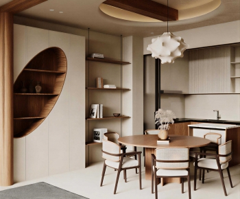 Wabi-sabi Style Dining Room-ID:233581078