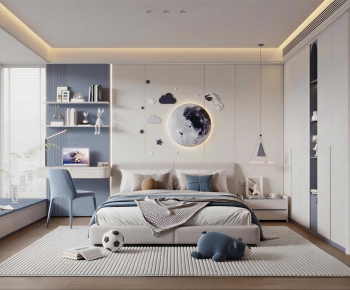 Modern Boy's Room And Son's Room-ID:706370126