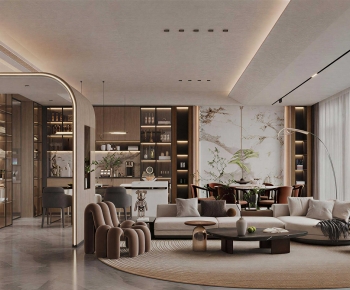 Modern A Living Room-ID:100970357