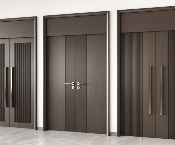 New Chinese Style Double Door-ID:553287983