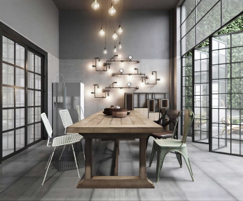 Industrial Style Dining Room-ID:972603082
