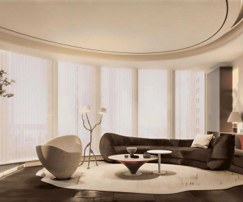 Wabi-sabi Style A Living Room-ID:195919998