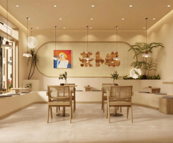Wabi-sabi Style Milk Tea Shop-ID:397414924