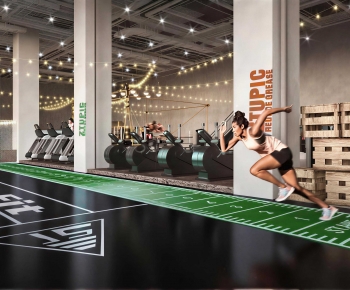 Industrial Style Gym-ID:998343943