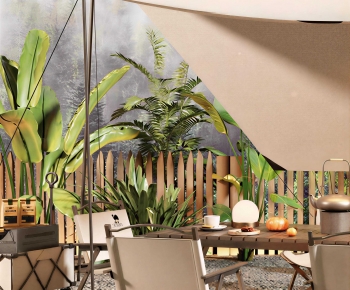 Wabi-sabi Style Outdoor Tables And Chairs-ID:652179008