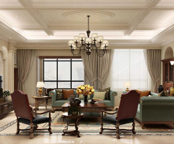 American Style A Living Room-ID:192666053