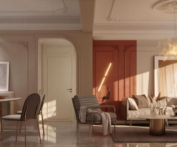French Style A Living Room-ID:210939887