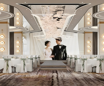 Modern Banquet Hall-ID:702409036