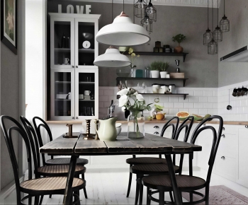 American Style Dining Room-ID:697212936