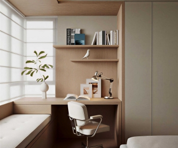 Modern Computer Desk And Chair-ID:183466914