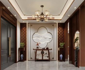 New Chinese Style Hallway-ID:623513947