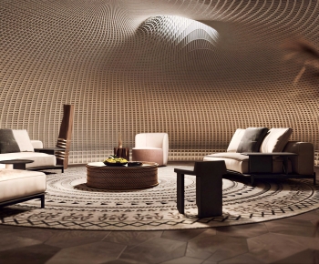 Wabi-sabi Style A Living Room-ID:551343926